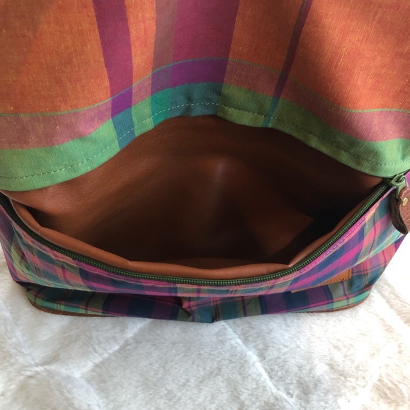 Fossil Plaid Satchel/Tote - Picture 4 of 5